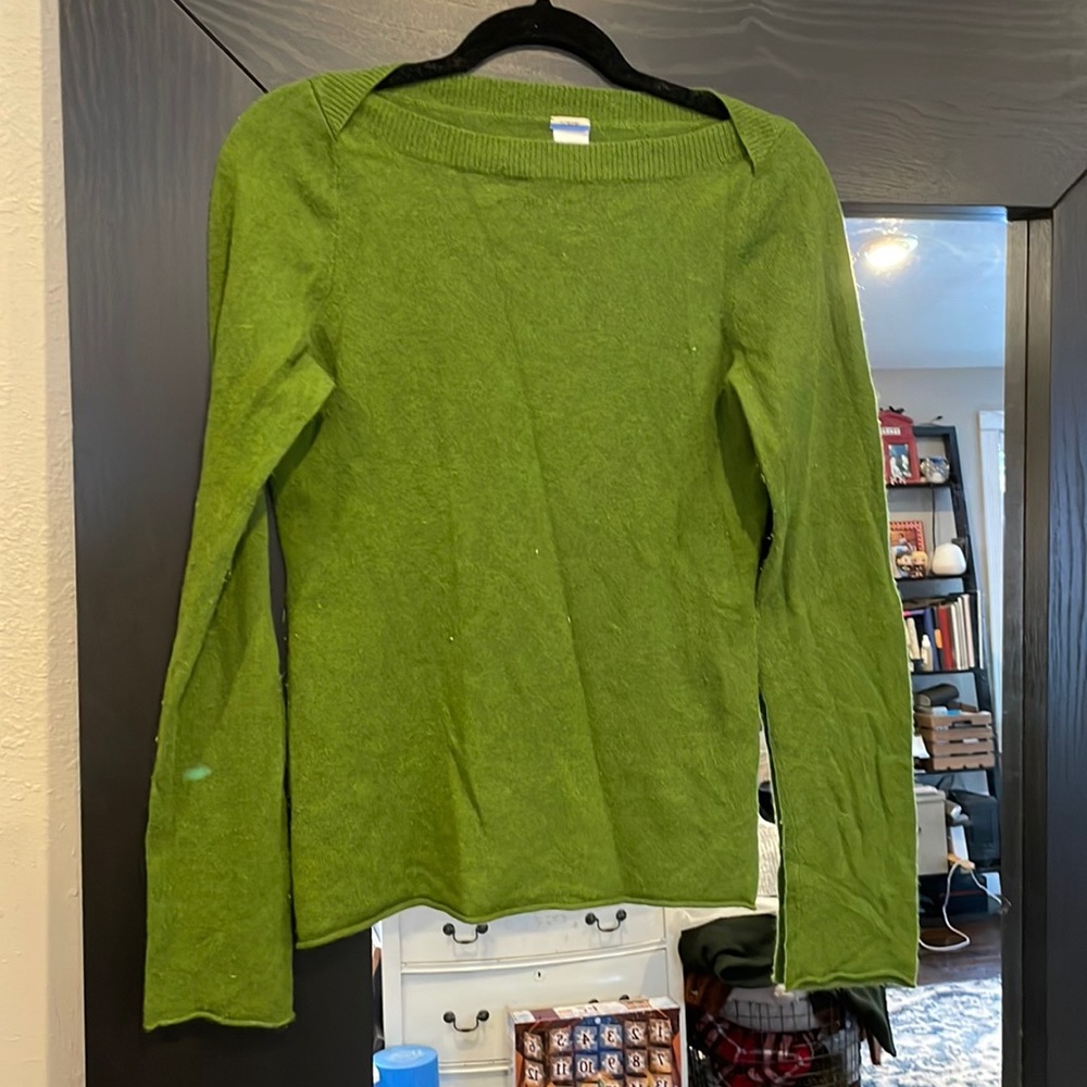 J Crew cashmere boatneck sweater